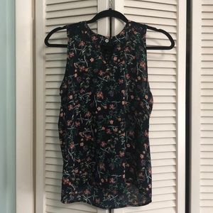 Floral Sleeveless Blouse